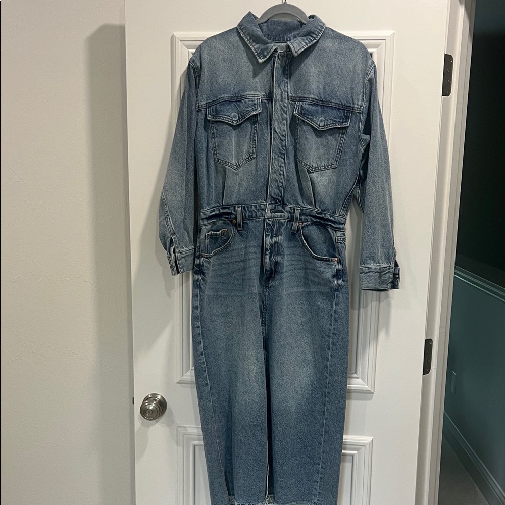 Denim dress with Long Sleeves